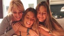Belén y sus hijas Belén y Lucía