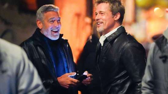 George Clooney y Brad Pitt
