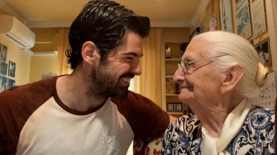 miguel angel con su tata