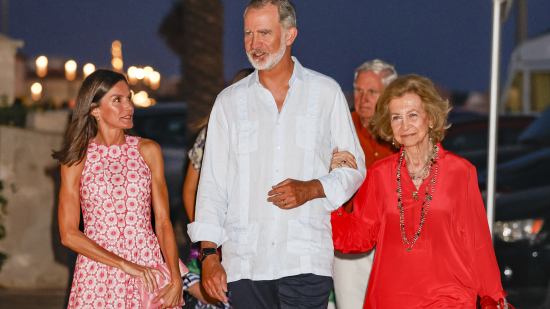 Reina Letizia, rey Felipe y reina Sofía