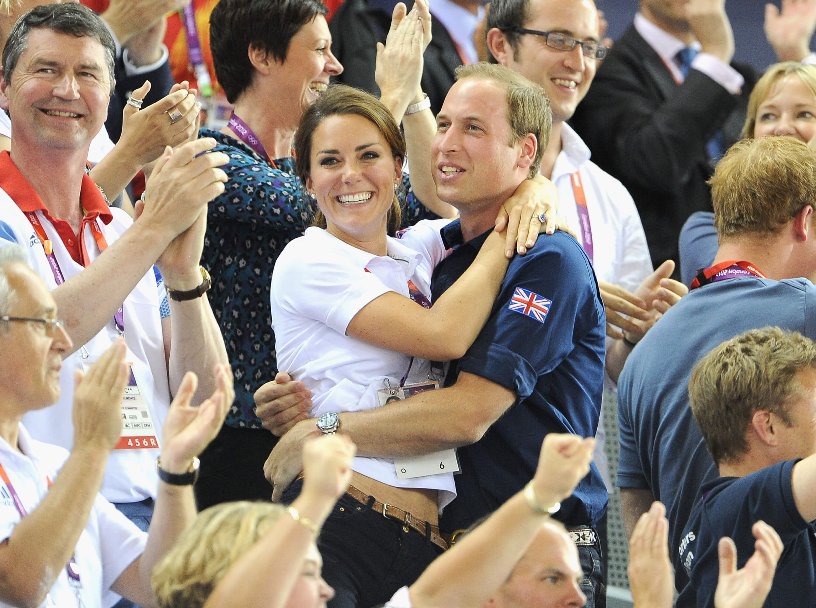 Los duques de Cambridge en los Juegos Olímpicos Londres 2012.