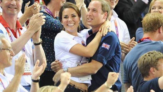 Los duques de Cambridge en los Juegos Olímpicos Londres 2012.