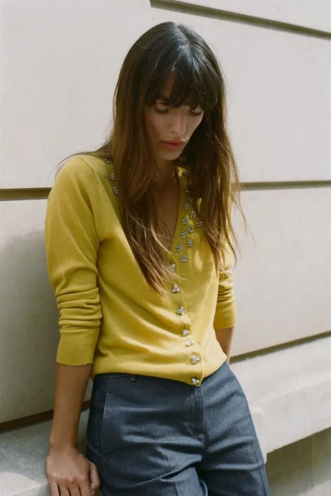CHAQUETA PUNTO ABALORIOS JOYA - Zara