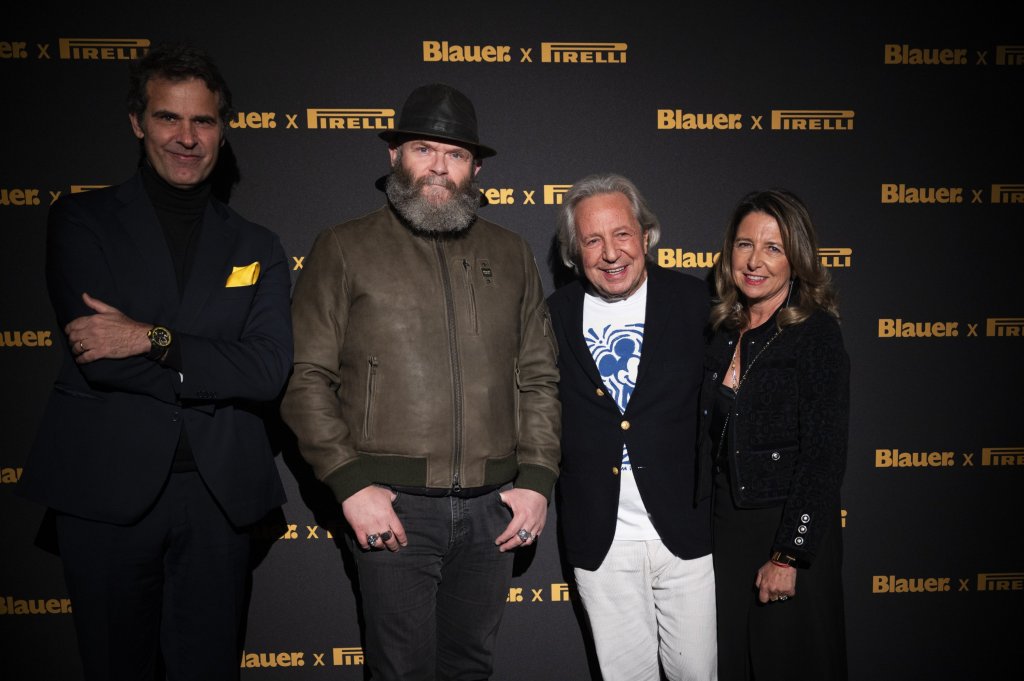 Marco María Tronchetti Provera, Darko Peric, Enzo Fusco y Federica Fusco - Imagen: Blaurer x Pirelli