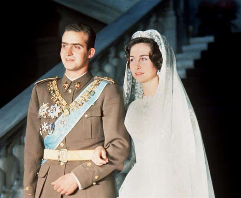 Juan Carlos y doña Sofía el día de su boda