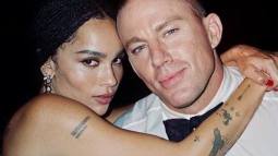 Zoë Kravitz y Channing Tatum abrazados