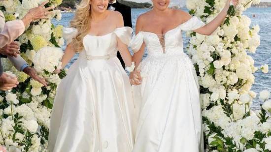 Rebel Wilson en su boda celebrada en Cerdeña