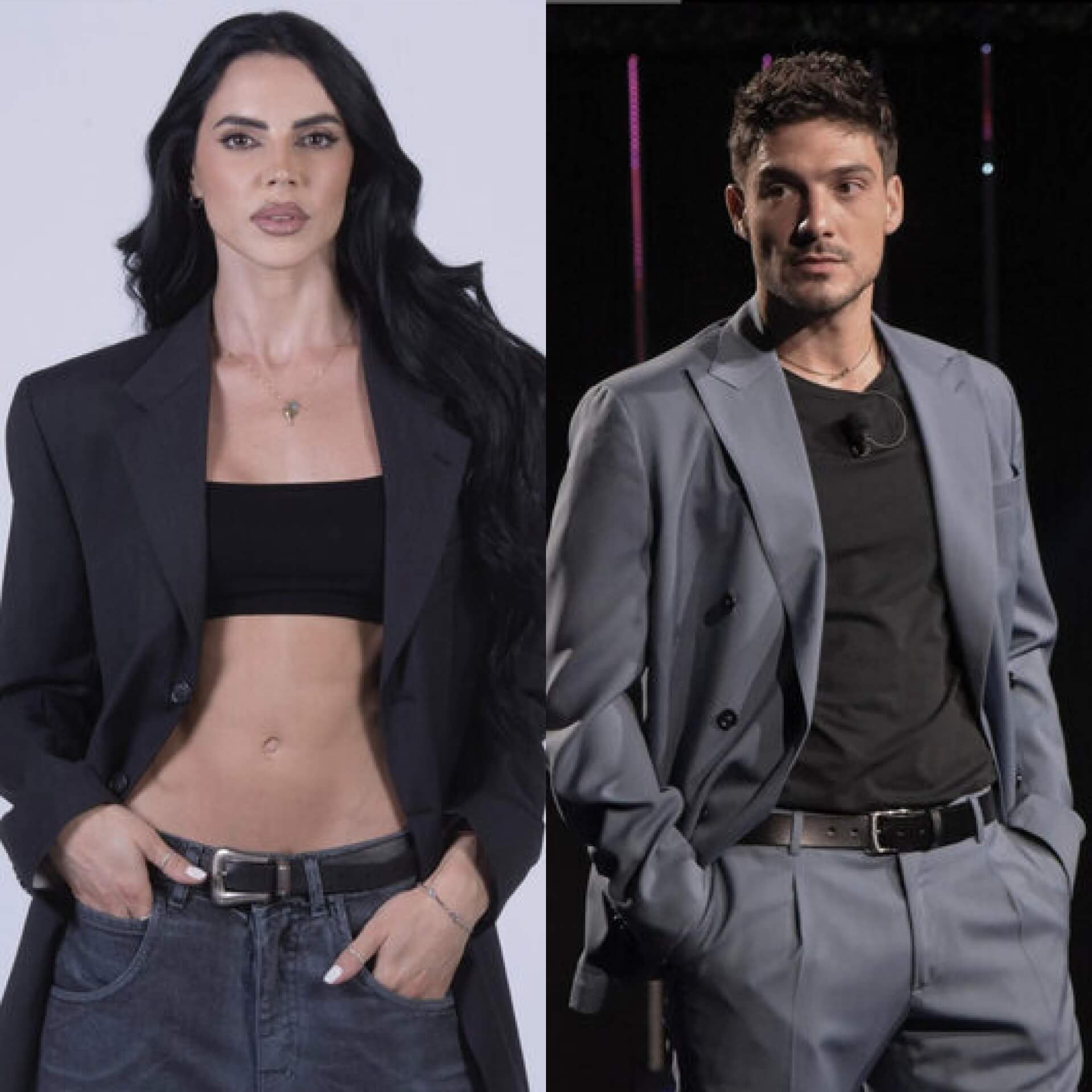 Lorenzo y Shaila, concursantes de 'Grande Fratello'