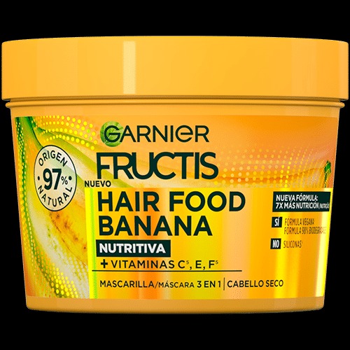 Mascarilla Hair Food 3 en 1 Banana Nutritiva (Imagen: Garnier)
