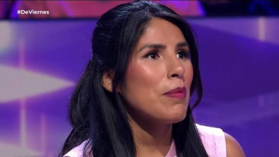 Isa Pantoja durante su entrevista en De Viernes.