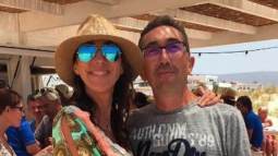 Paz Padilla y su hermano