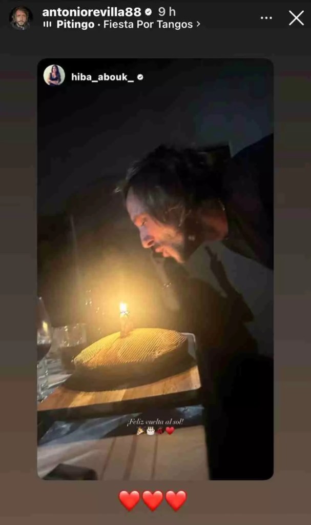 Historia compartida en la cuenta de Instagram de Hiba Abouk- Instagram