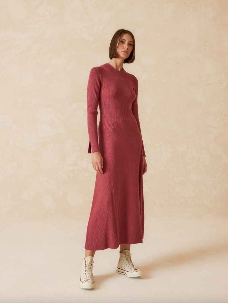 Maxi vestido de punto de Indi&Cold