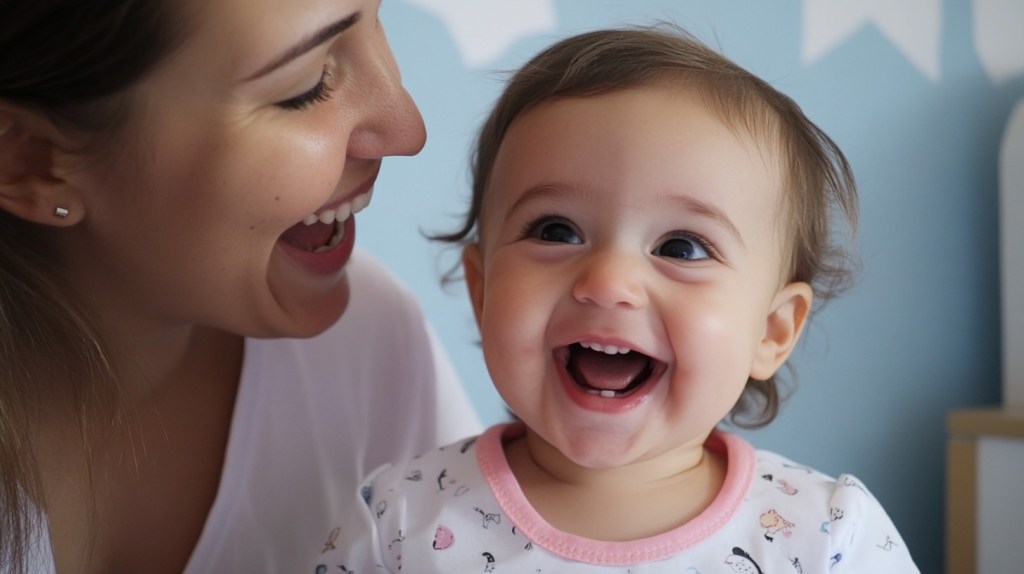Bebé y mamá riendo (Imagen: Blanca Campos)