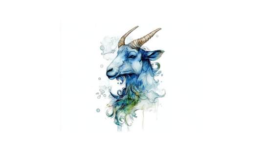Ilustración inspirada en Capricornio - Midjourney