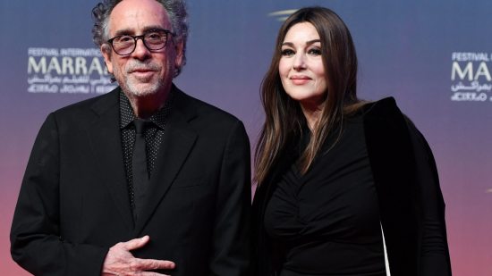 Tim Burton y Monica Bellucci en el Marrakech International Film