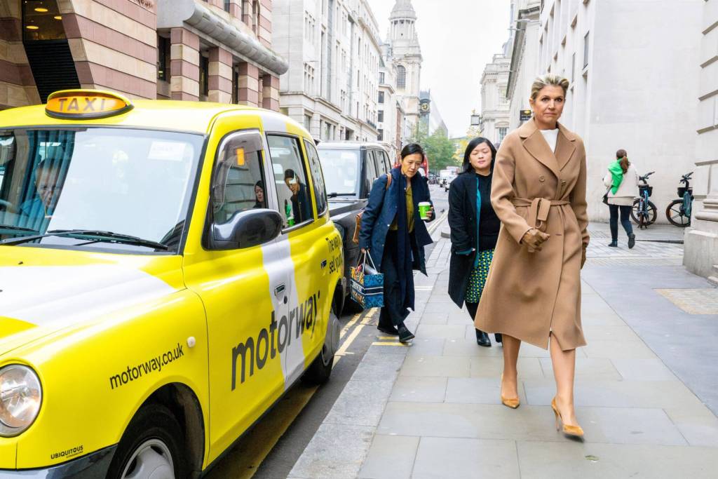 Máxima de Holanda en un evento dedicado a la salud financiera en Londres - 4 de diciembre de 2024 - GTRES