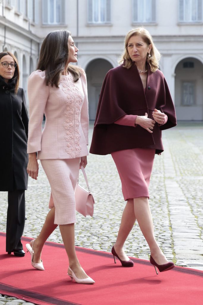 La reina Letizia y Laura Mattarella en el Palacio Quirina, 11 de diciembre de 2024 - GTRES