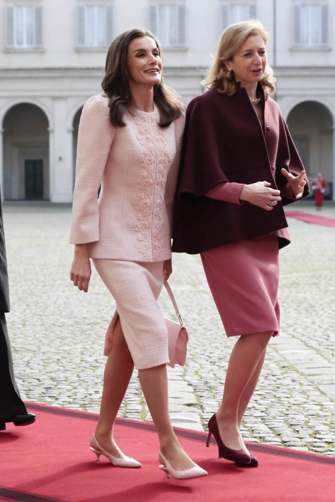 La reina Letizia y Laura Mattarella en el Palacio Quirina, 11 de diciembre de 2024 - GTRES