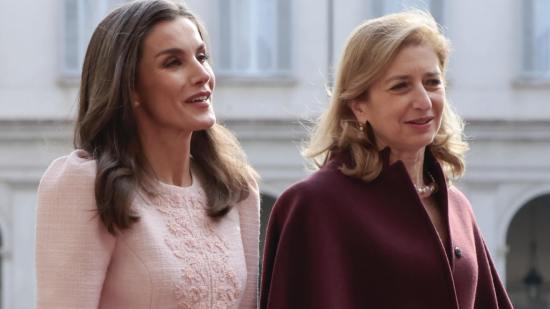 La reina Letizia y Laura Mattarella en el Palacio Quirina, 11 de diciembre de 2024 - GTRES