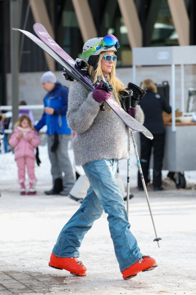 El look de esquí de Heidi Klum en Aspen