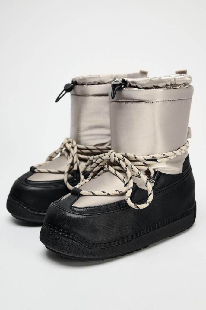 Zapato tipo bota repelente al auga de Zara