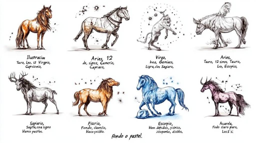 Todos los signos del Zodíaco - Midjourney