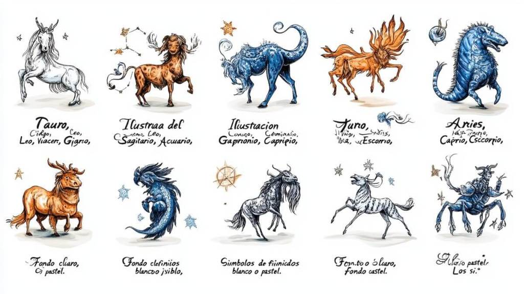 Todos los signos del Zodíaco - Midjourney
