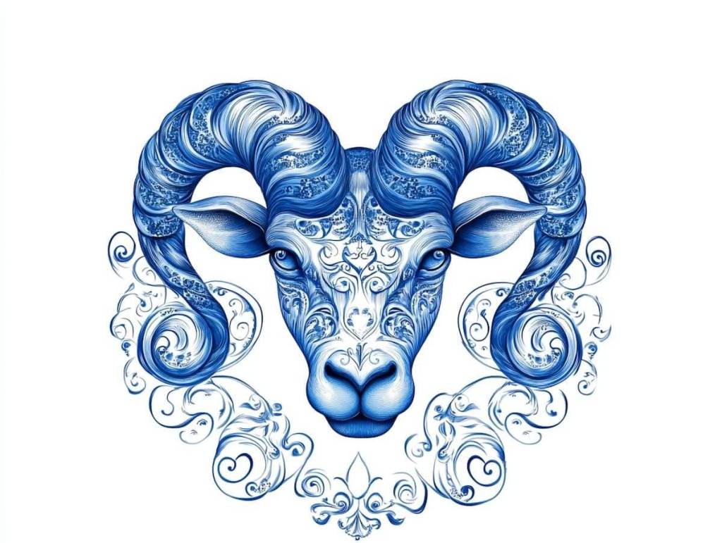 Ilustración inspirada en Aries - Midjourney