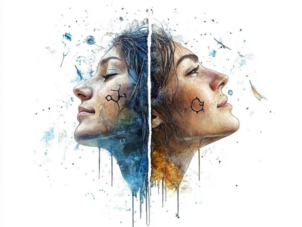 Ilustración inspirada en Géminis - Midjourney