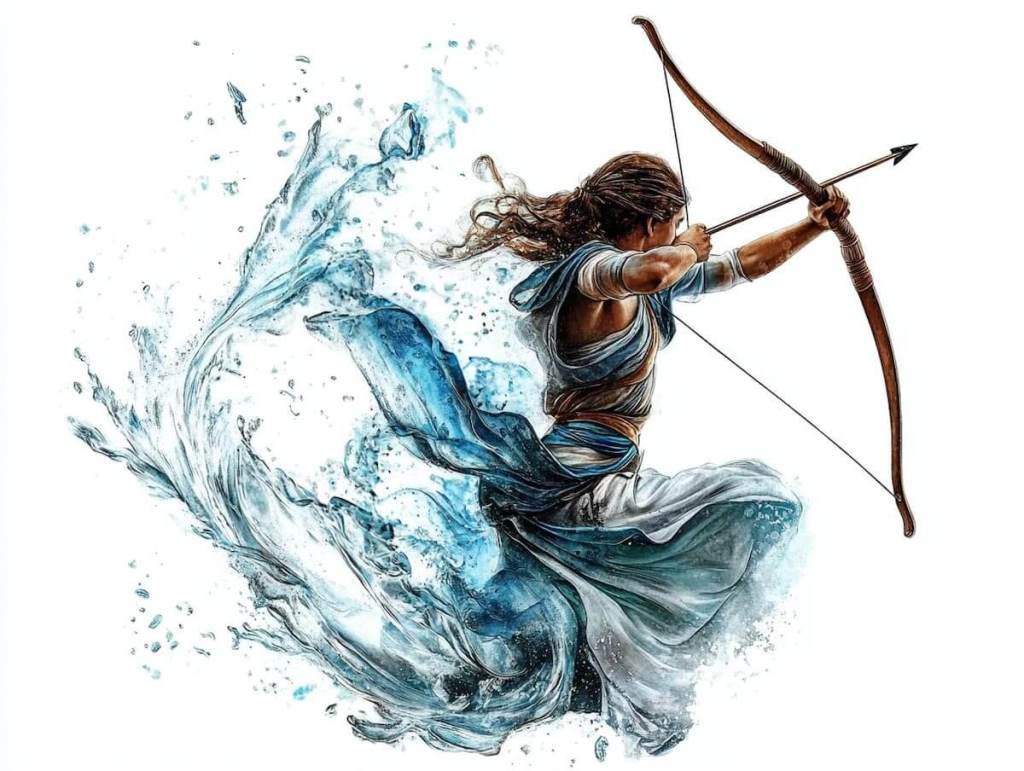 Ilustración inspirada en Sagitario - Midjourney
