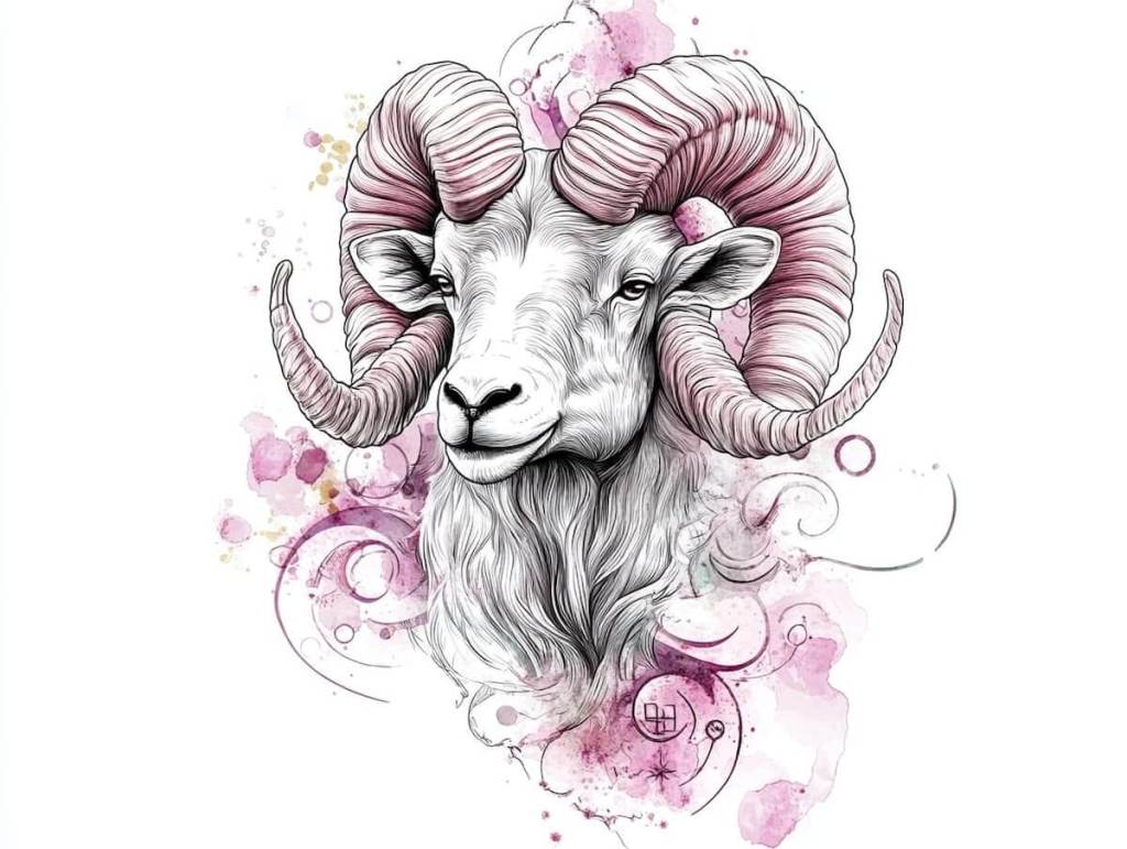 Ilustración inspirada en Aries - Midjourney