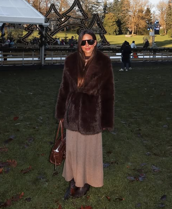 Look abrigo de pelo Madrid - Imagen: Instagram María Fernandez-Rubíes
