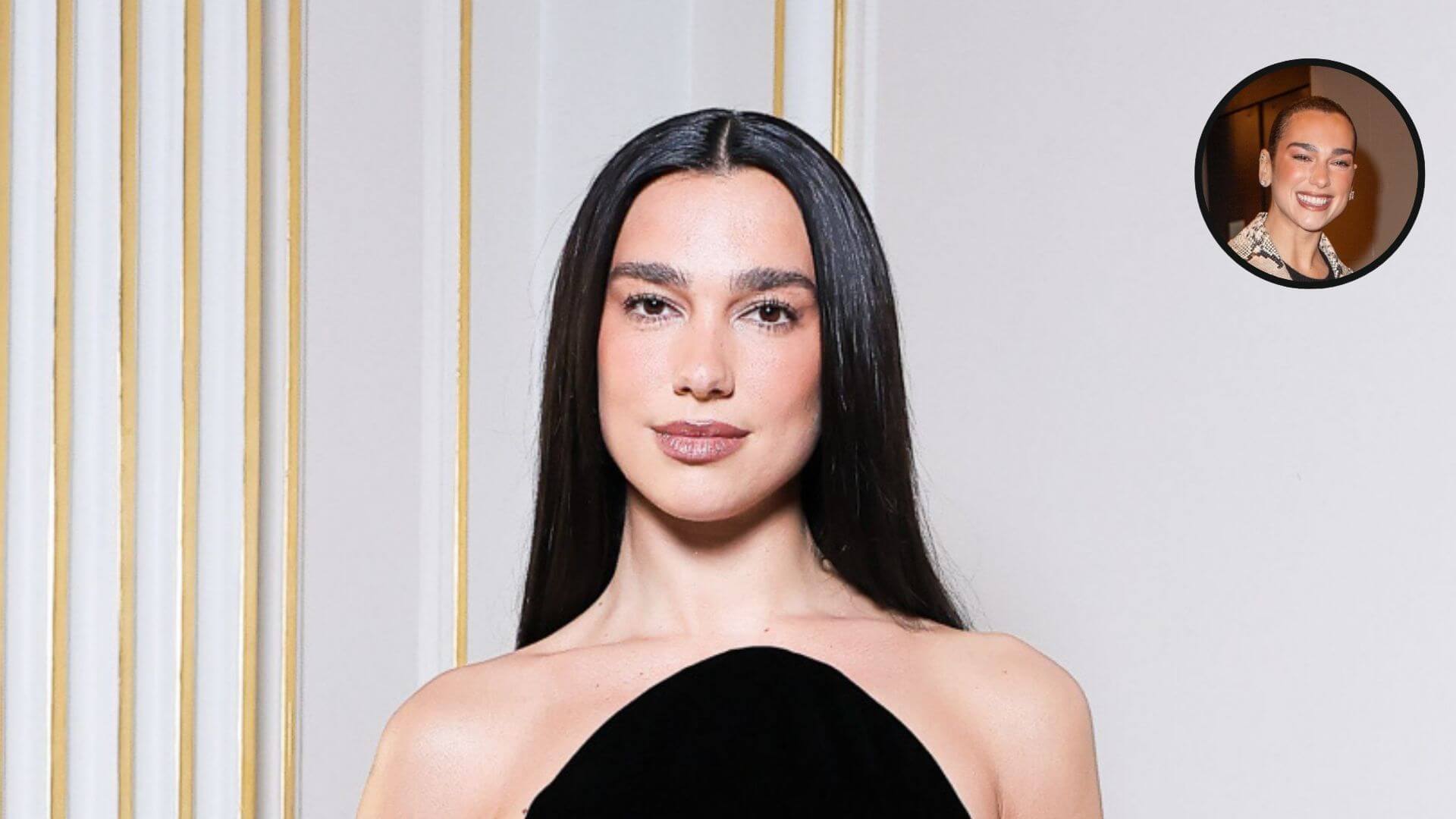 Dua Lipa con un lazo XXL en el pelo a las puertas del último desfile de Chanel - GTRES