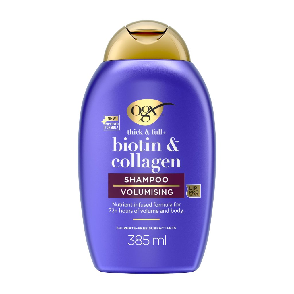 Biotin & Collagen Thickening Shampoo de OGX -  Amazon