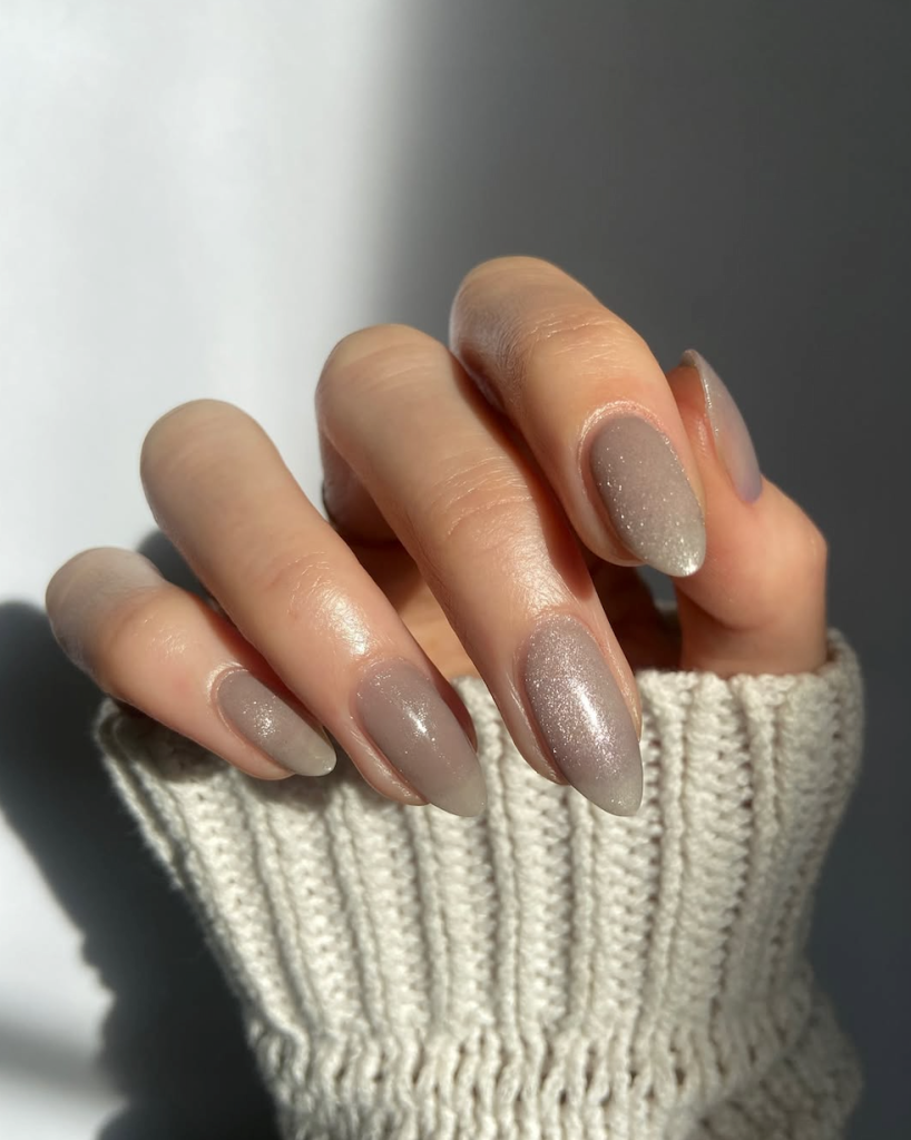 Las Smokey nails con un toque de brillo - melly.k.nails