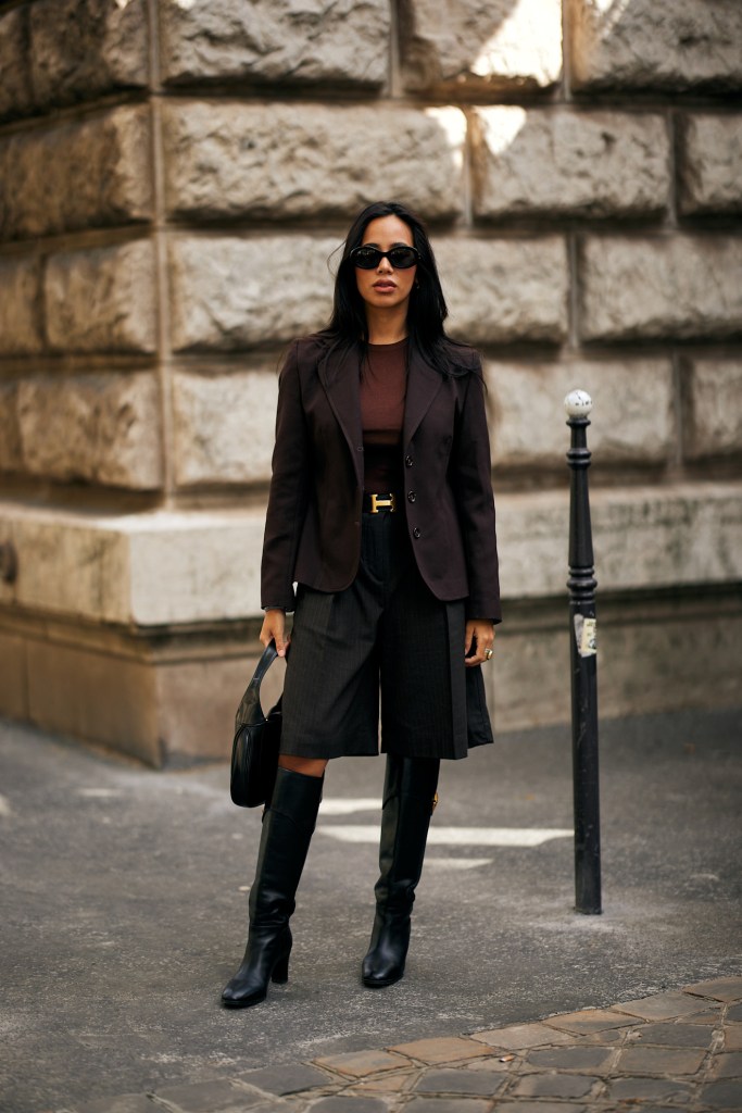 Look elegante con bermudas. Tendencia Madrid. - Imagen: Launchmetrics Spotlight
