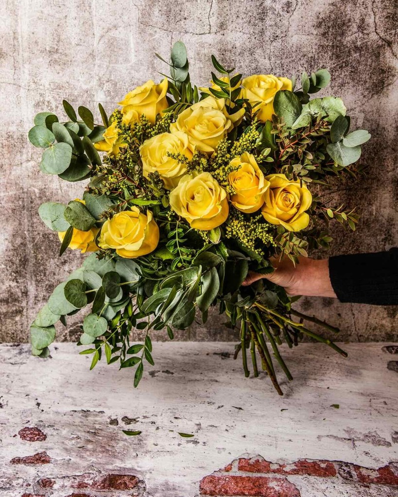 Regalo de San Valentín. Ramo rosas amarillas - Imagen: Flores l' art