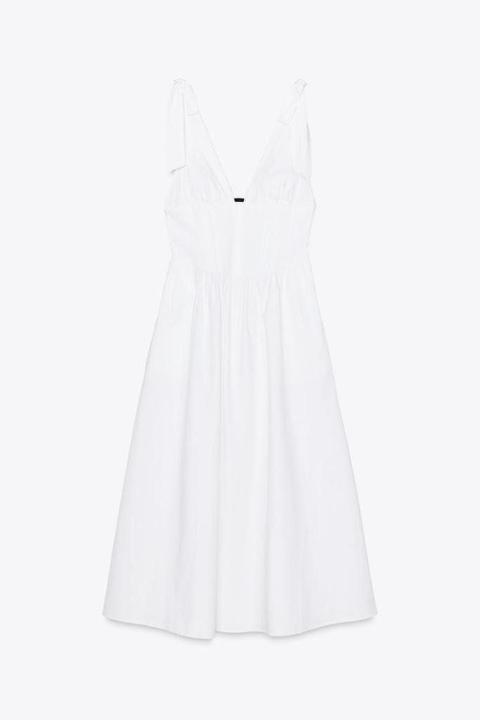 Vestido popelín de Zara