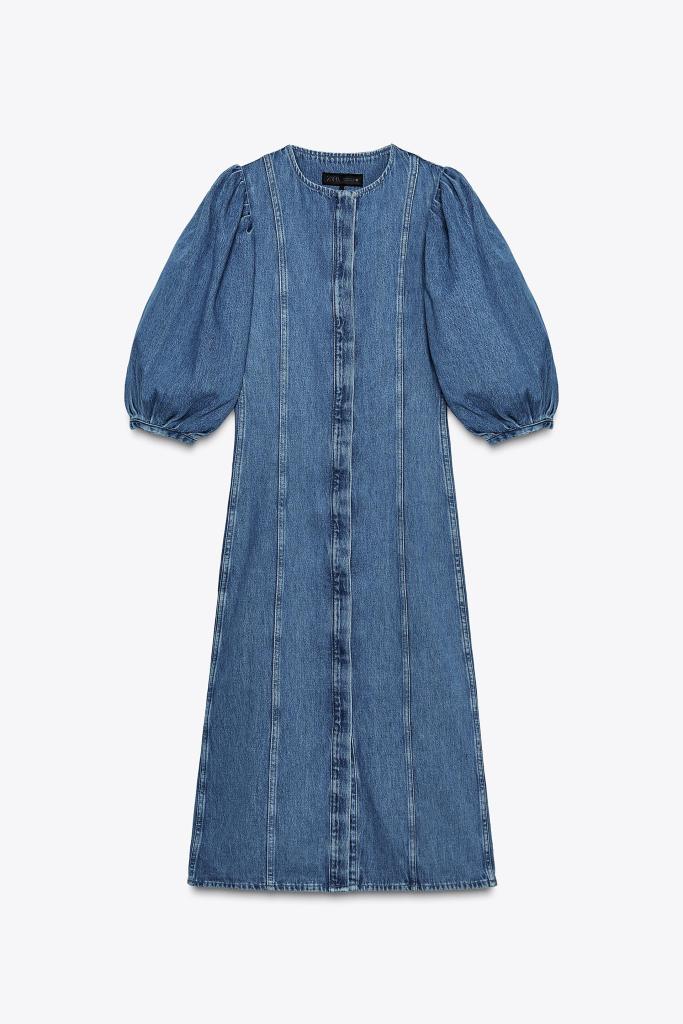 Vestido denim de Zara