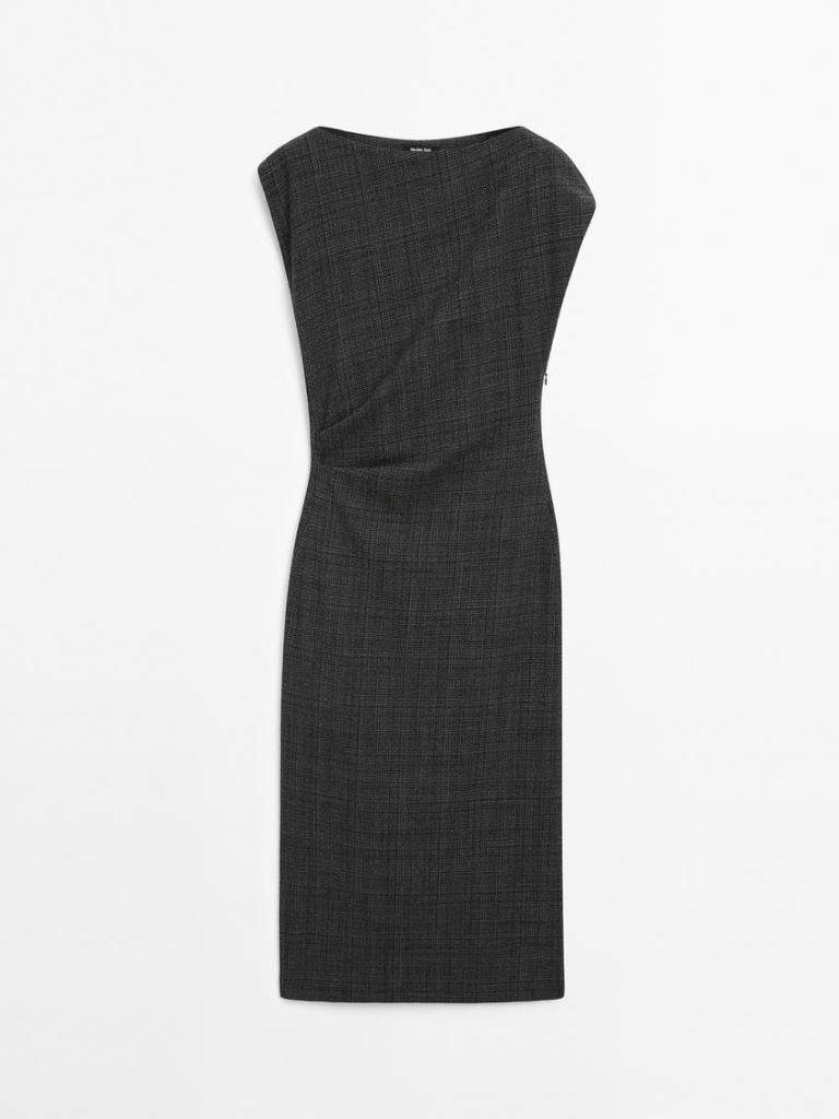 Vestido de cuadros de Massimo Dutti
