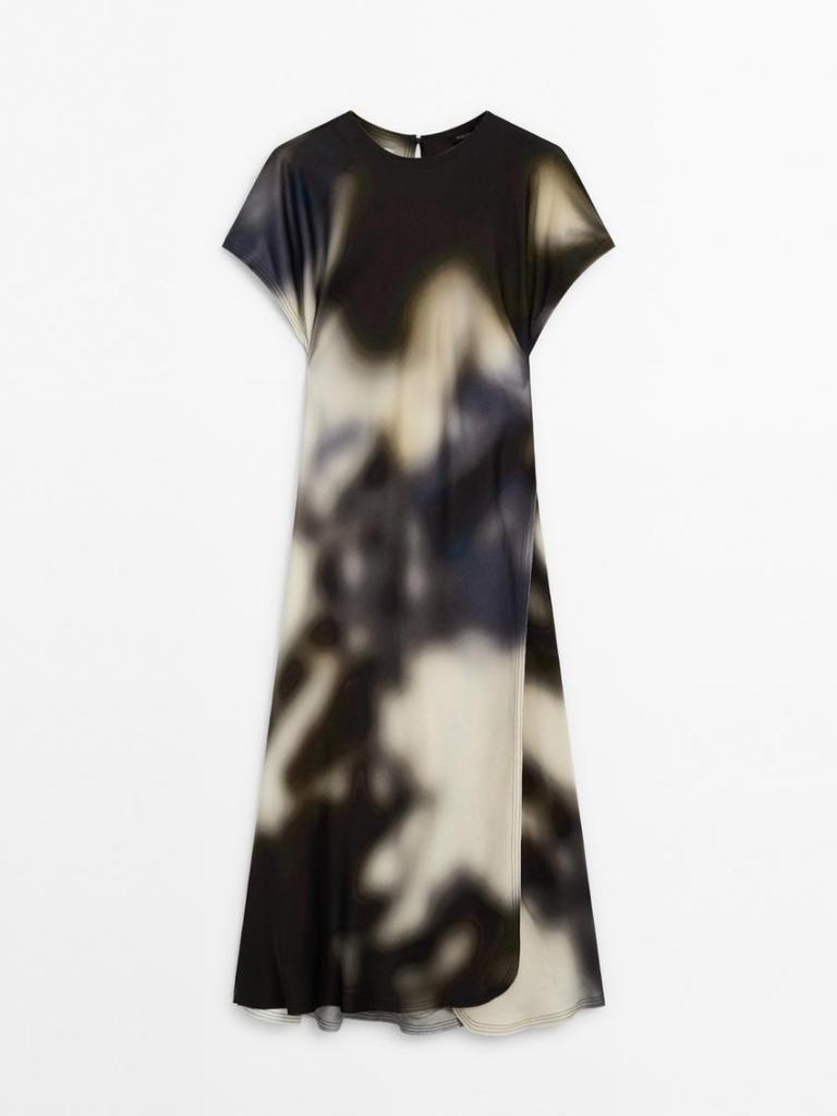 Vestido tie-dye de Massimo Dutti