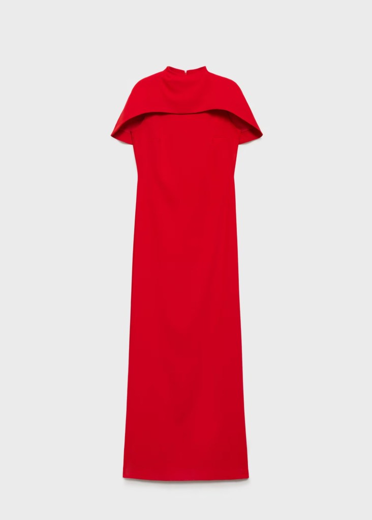 Vestido con capa de Mango