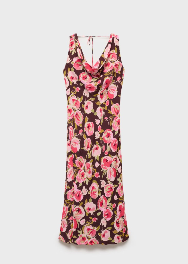 Vestido de flores de Mango