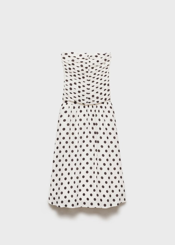 Vestido de lunares de Mango