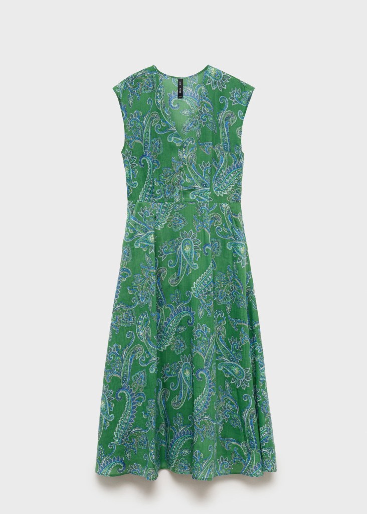 Vestido paisley de Mango