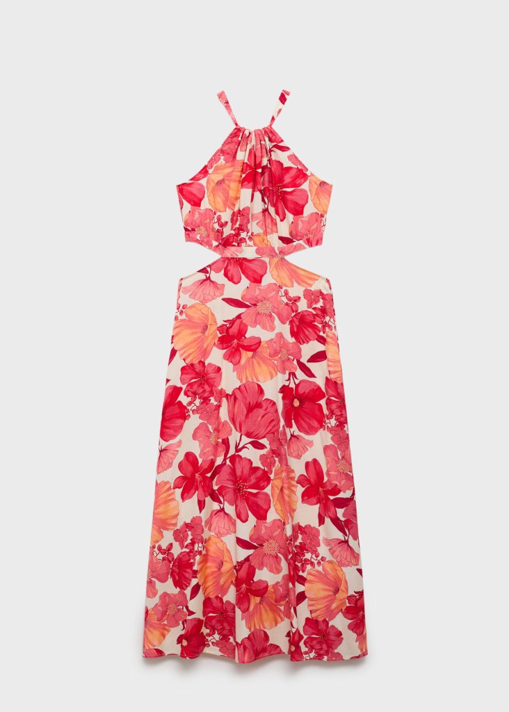 Vestido de flores de Mango
