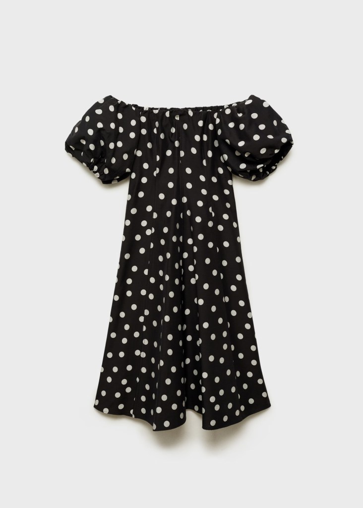 Vestido lunares de Mango