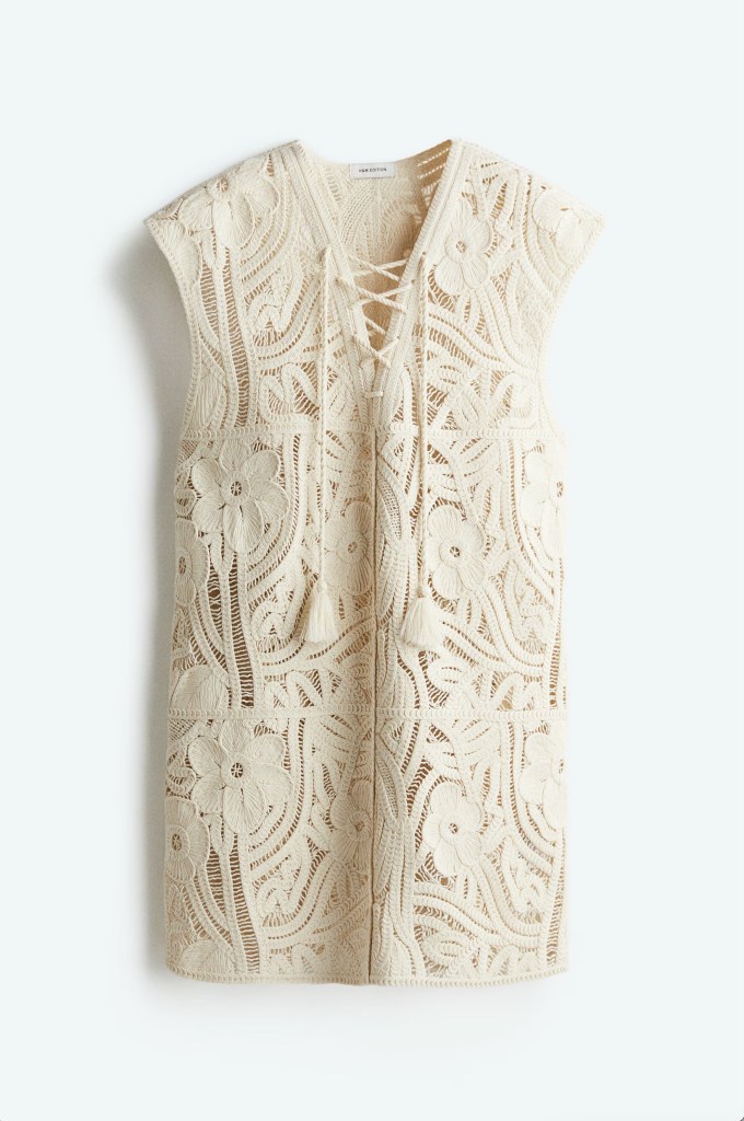 Vestido de crochet de H&M