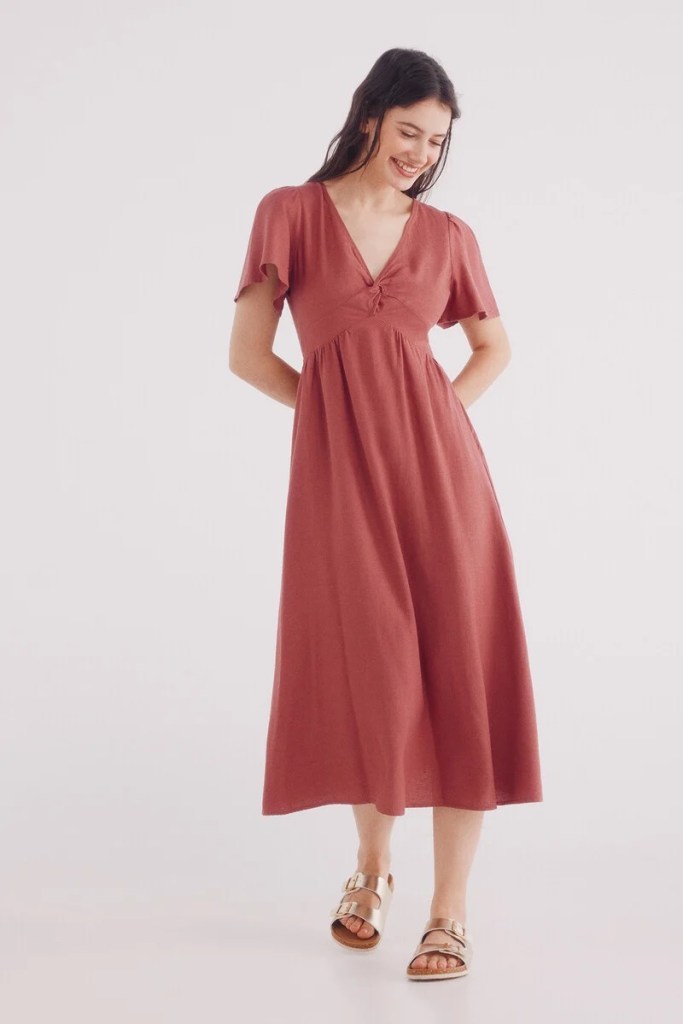 Vestido de lino de Springfield